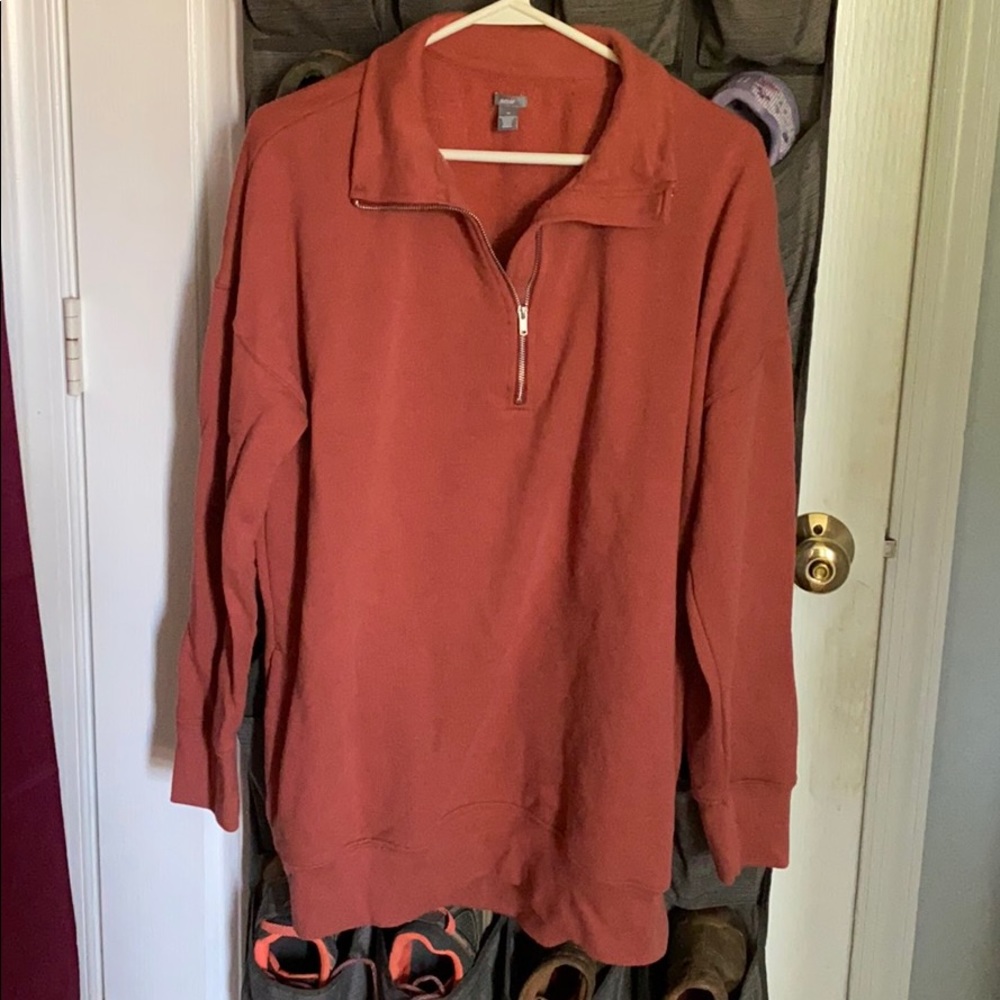 Aerie Quarter Zip Sweatshirt Pullover